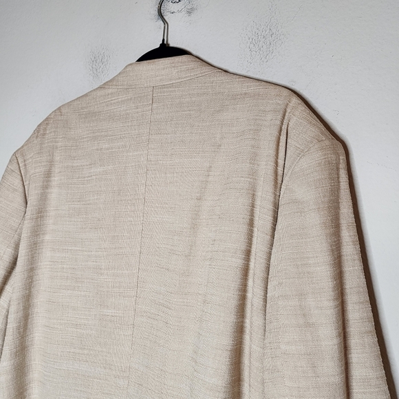 Joseph Abboud cotton 2-button beige blazer.  Men's size 3X - Picture 6 of 16